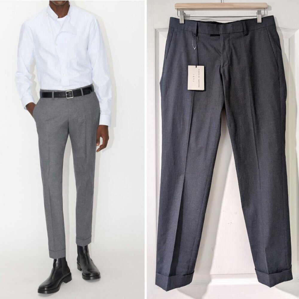 Tiger of Sweden | Tilman Stretch-Cotton Trousers in Grey
